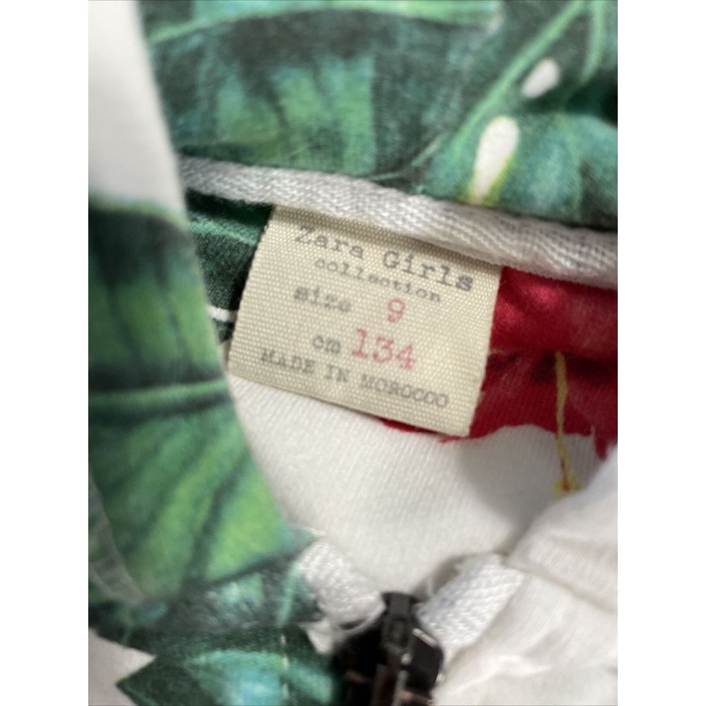Zara Girls Jungle Hoodie Size US 9 Eur 134 - Picture 2 of 10
